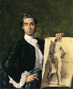 Luis Egidio Melendez, portrait Holding an Academic Study